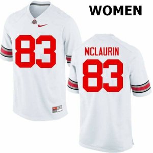 Women's Ohio State Buckeyes #83 Terry McLaurin White Nike NCAA College Football Jersey September ZVS8544QH